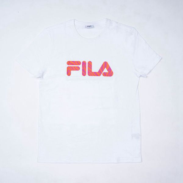 Fila Zebra Oversized Women's T-Shirts - White,NZ 586-87492